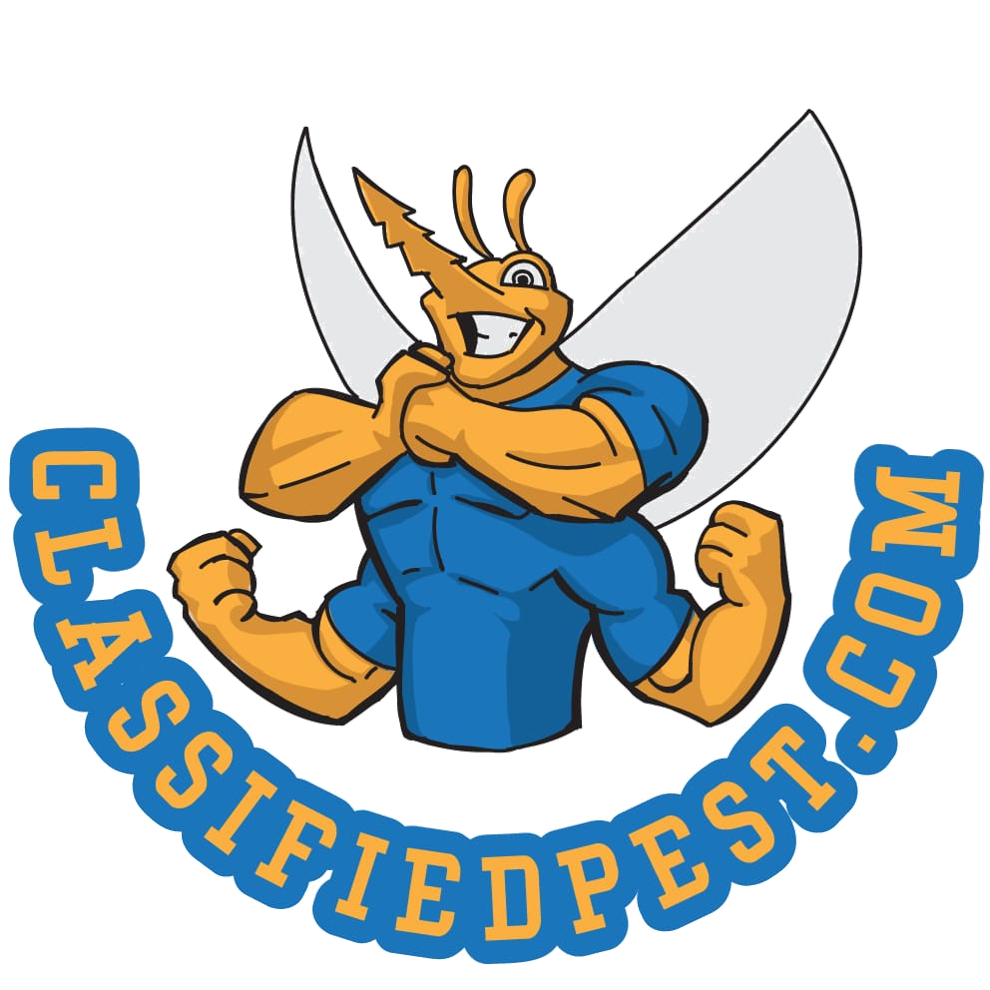 Classified Pest Transparent Box Logo